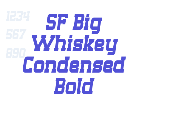 SF Big Whiskey Condensed Bold