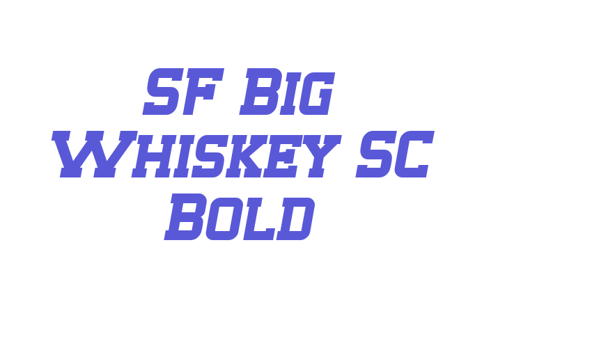 SF Big Whiskey SC Bold Font Download