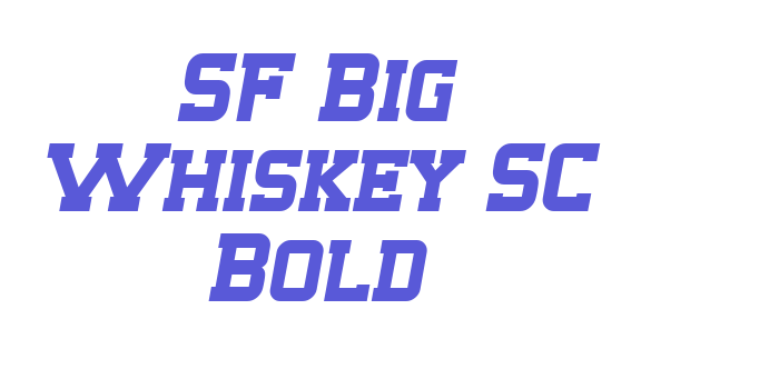 SF Big Whiskey SC Bold Font Download