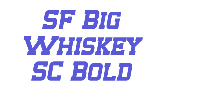 SF Big Whiskey SC Bold Font