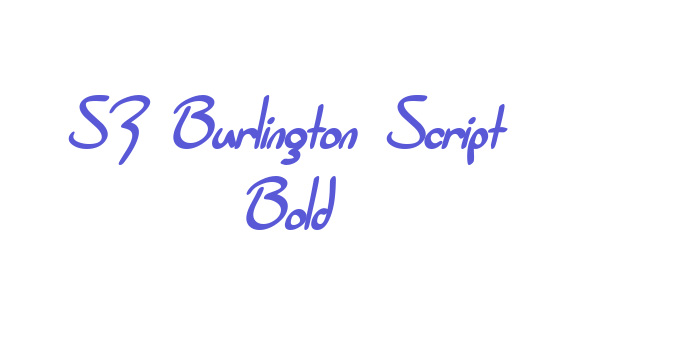 SF Burlington Script Bold Font Download