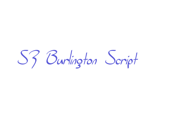 SF Burlington Script Font