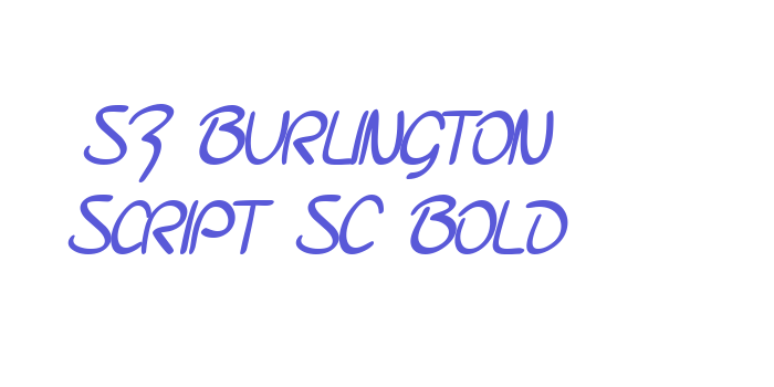 SF Burlington Script SC Bold Font Download