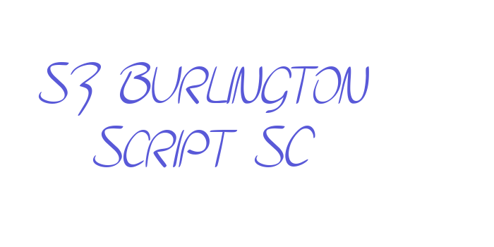 SF Burlington Script SC Font