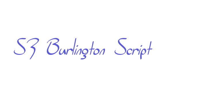 SF Burlington Script Font