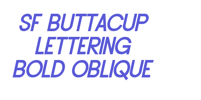 SF Buttacup Lettering Bold Oblique Font Download