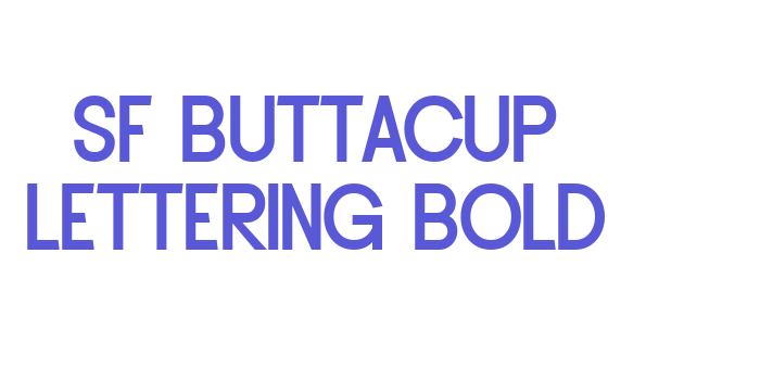 SF Buttacup Lettering Bold Font Download