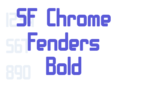 SF Chrome Fenders Bold Font Download