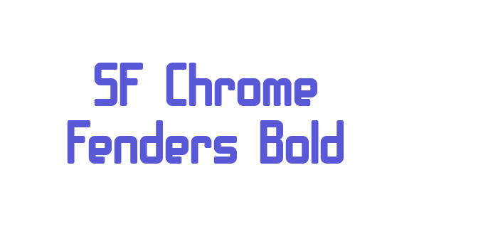 SF Chrome Fenders Bold Font Download