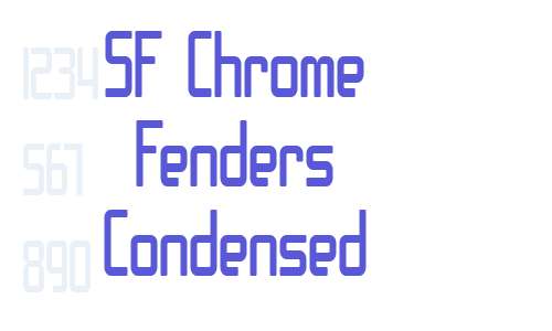 SF Chrome Fenders Condensed Font Download