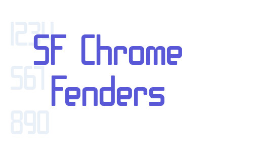 SF Chrome Fenders Font Download