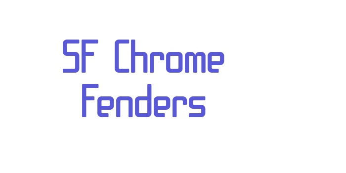 SF Chrome Fenders Font