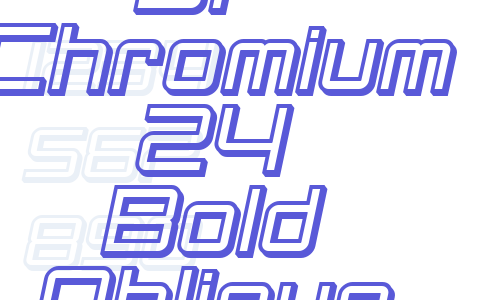 SF Chromium 24 Bold Oblique Font Download