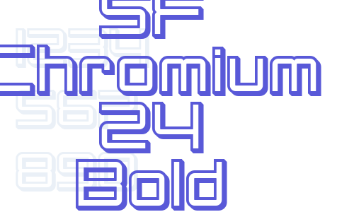 SF Chromium 24 Bold Font Download