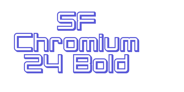 SF Chromium 24 Bold Font Download