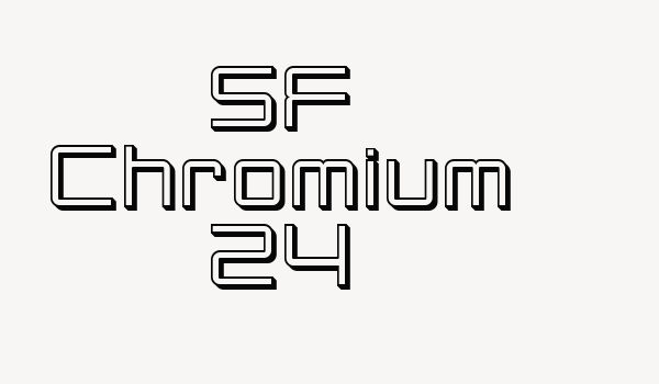 SF Chromium 24 Font