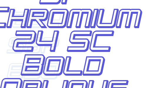 SF Chromium 24 SC Bold Oblique Font Download