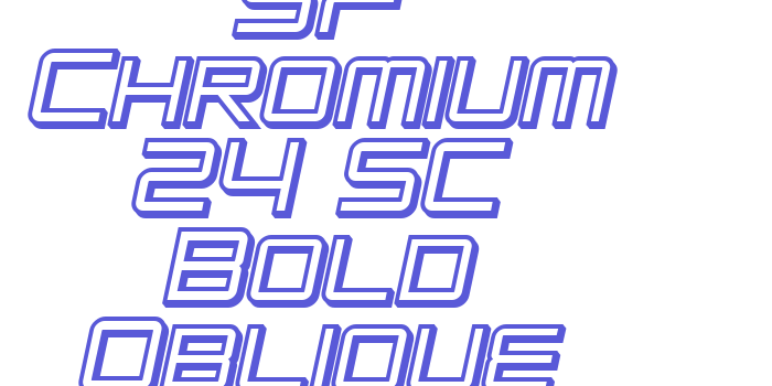 SF Chromium 24 SC Bold Oblique Font Download