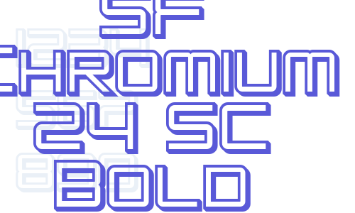 SF Chromium 24 SC Bold Font Download