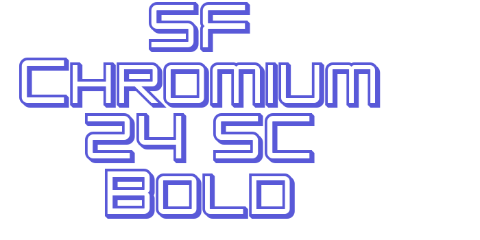 SF Chromium 24 SC Bold Font Download