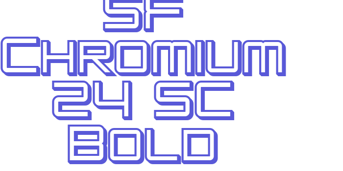 SF Chromium 24 SC Bold Font