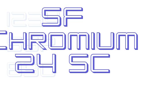 SF Chromium 24 SC Font Download