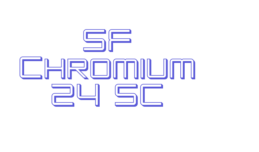 SF Chromium 24 SC Font