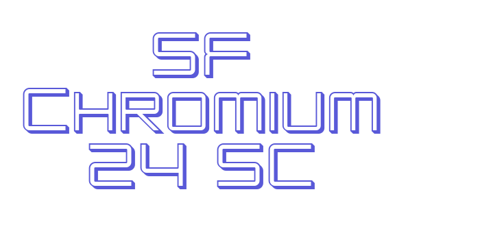 SF Chromium 24 SC Font Download