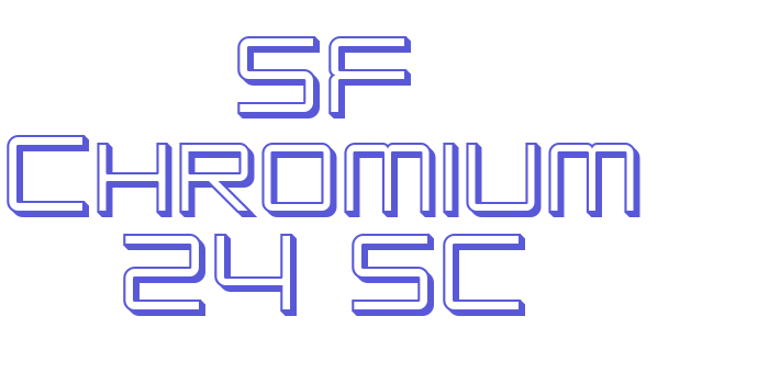 SF Chromium 24 SC Font