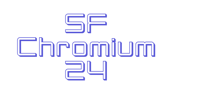 SF Chromium 24 Font Download