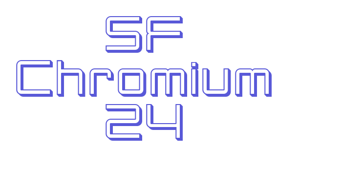 SF Chromium 24 Font