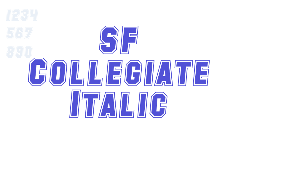 SF Collegiate Italic-font-download