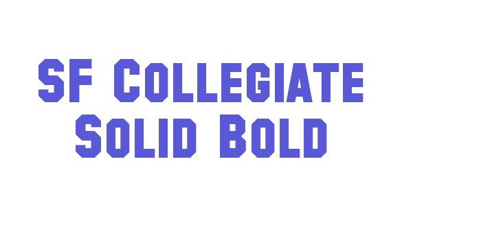 SF Collegiate Solid Bold Font Download