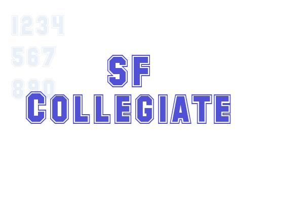 SF Collegiate Font Download