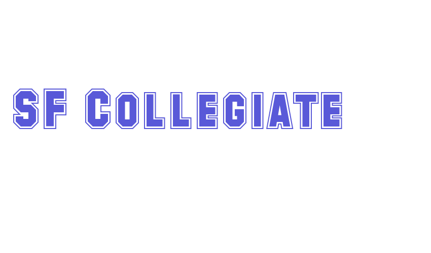 SF Collegiate Font