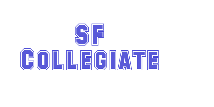 SF Collegiate Font Download