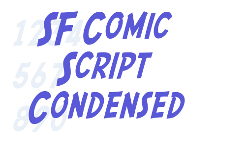 SF Comic Script Condensed Font Download