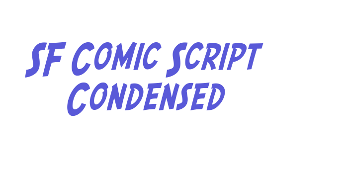 SF Comic Script Condensed Font Download