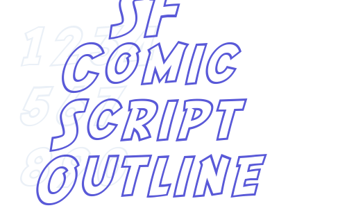 SF Comic Script Outline Font Download