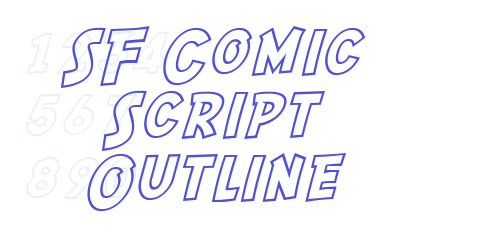SF Comic Script Outline-font-download
