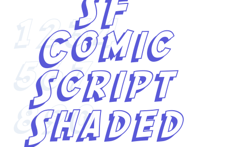 SF Comic Script Shaded Font Download