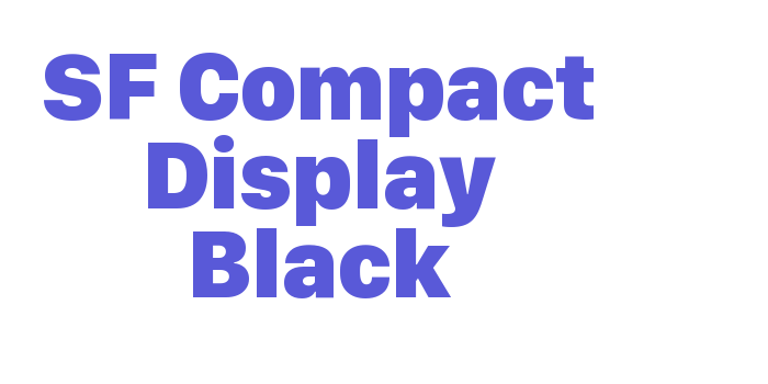 SF Compact Display Black Font Download