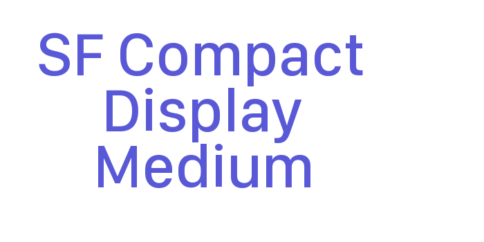 SF Compact Display Medium Font Download