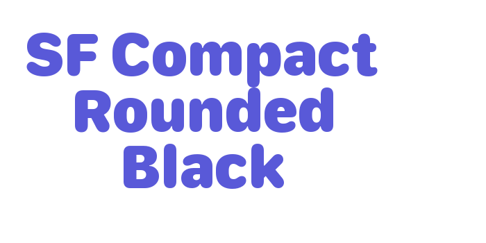 SF Compact Rounded Black Font Download