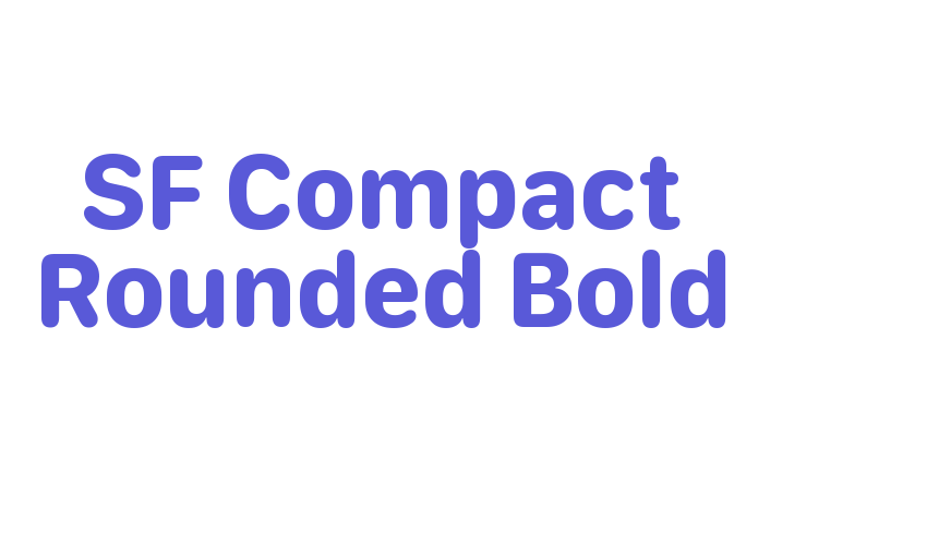 SF Compact Rounded Bold Font Download