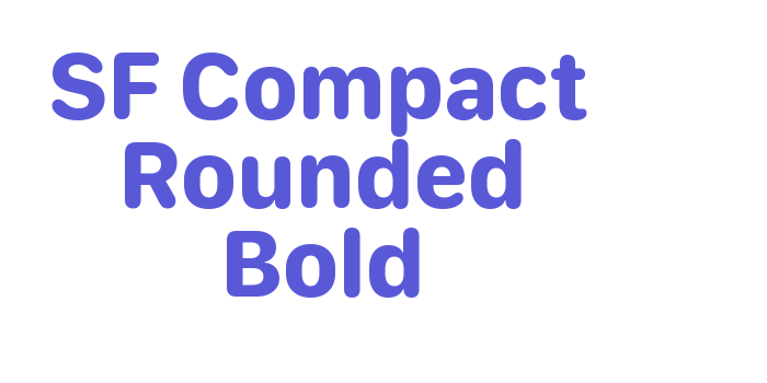 SF Compact Rounded Bold Font Download