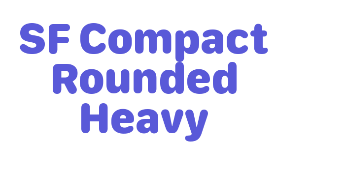 SF Compact Rounded Heavy Font Download