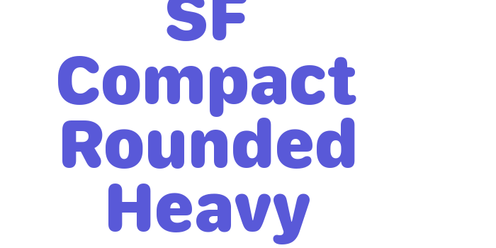 SF Compact Rounded Heavy Font