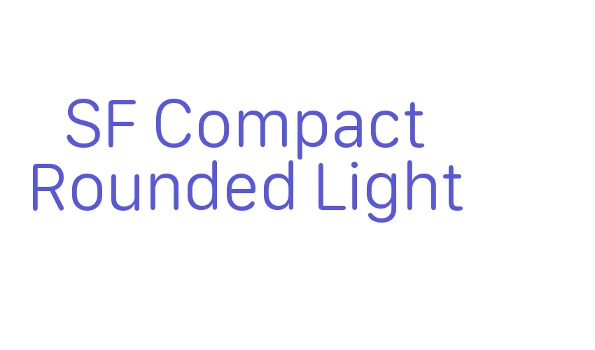 SF Compact Rounded Light Font Download