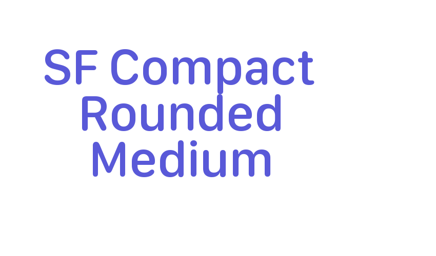 SF Compact Rounded Medium Font Download